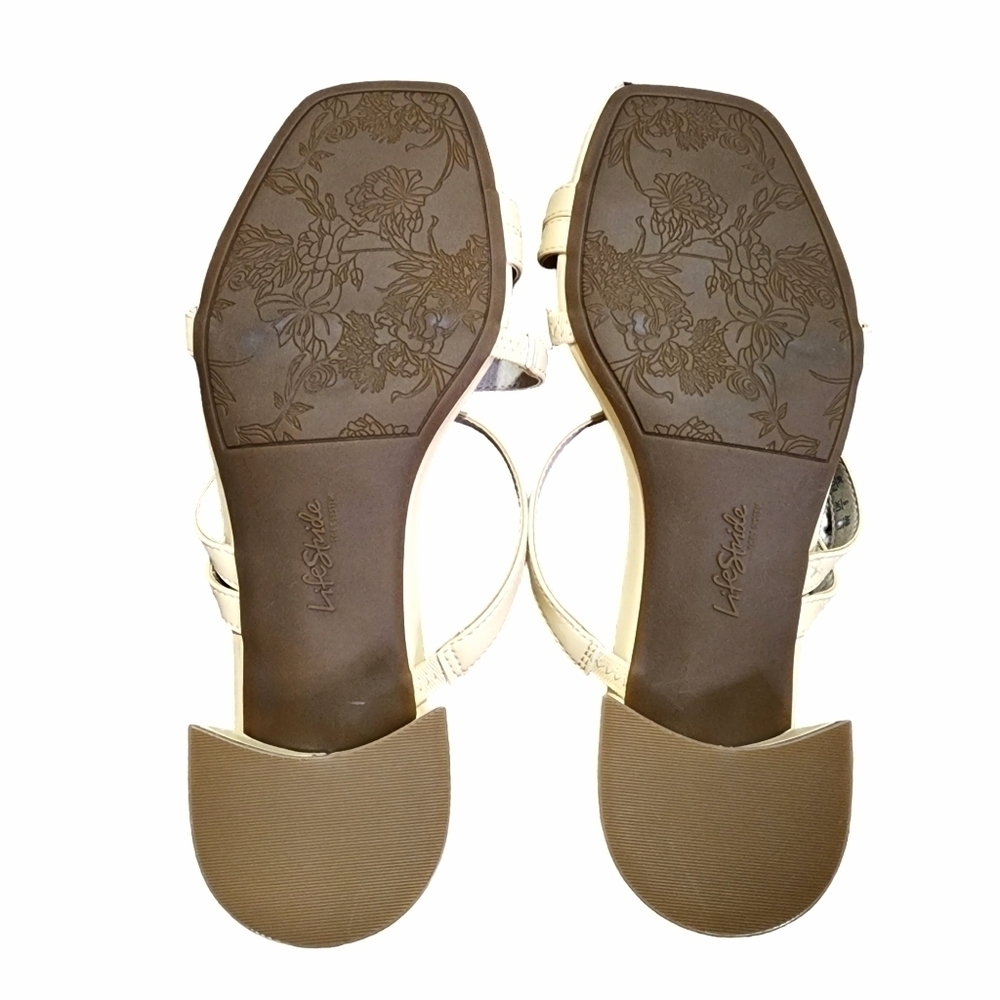 Life Stride Jasmine Secret Cushion Insole Strappy Slip-on Square Toe Sandal - 8W - Picture 5 of 8